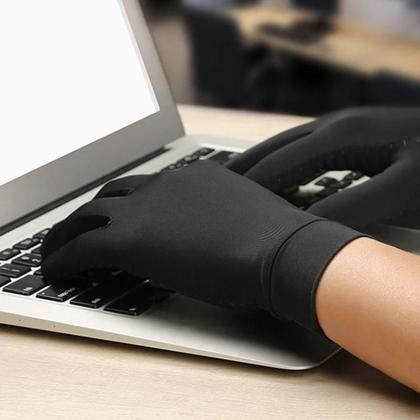 Imagem de Luvas Touch Térmica para frio e hiperidrose anti suor para uso doméstico teclado notebook atividades lazer