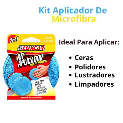 Imagem de Luxcar, Kit 2 Em 1 Aplicador De Microfibra Para Polimento