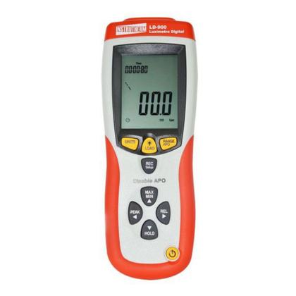Imagem de Luxímetro Digital Luz Escala 0 A 400Klux Registro Dados Pico Hold Usb Software Ld-900 Portátil Instrutherm