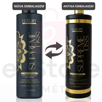 Imagem de Luxury Kit Progressiva Supreme Liss 1L 3x - Brilho e Alinhamento