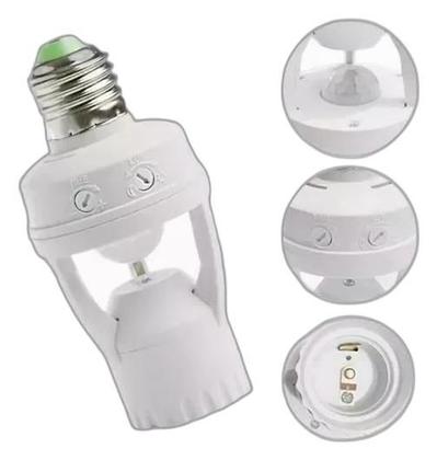 Imagem de Luz Automática Residencial: Soquete Sensor Presença Na