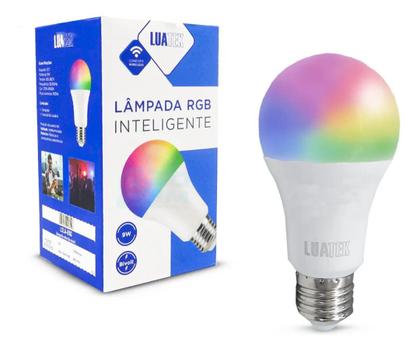 Imagem de Luz Colorida Inteligente Alexa Google Lãmpada Comando de Voz