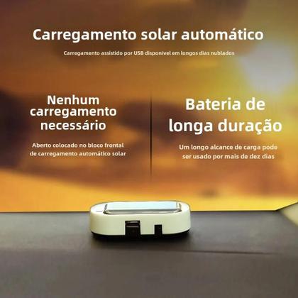 Imagem de Luz de Alarme Universal para Carro com LED Flash - Sistema de Sinal Solar