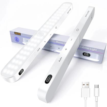 Imagem de Luz De Armário Com Sensor De Movimento Recarregável 60 LED Barra Táctil Sem Fio Luz Noturna