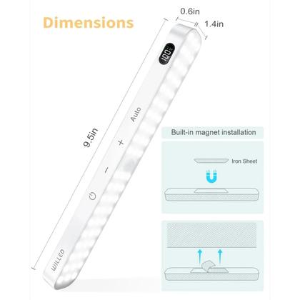 Imagem de Luz De Armário Com Sensor De Movimento Recarregável 60 LED Barra Táctil Sem Fio Luz Noturna