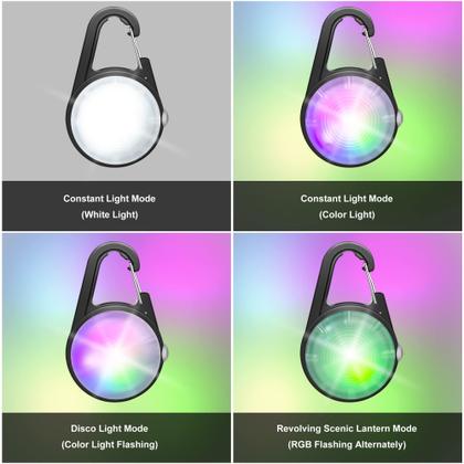 Imagem de Luz de Coleira para Cães QIZIYARDALL - Recarregável, 4 Modos, IP68