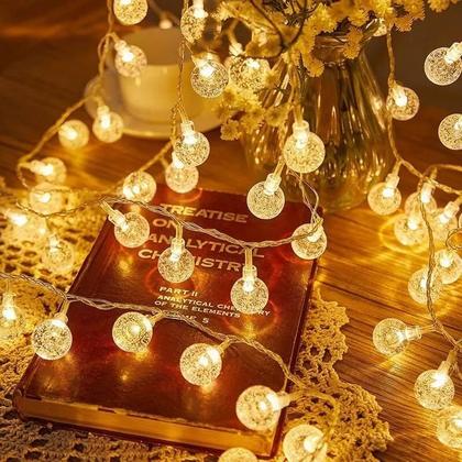 Imagem de Luz De Cordão De Cristal À Prova d'Água Com 20 LEDs Para Decorações De Jardim Ao Ar Livre, Camping E