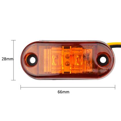 Imagem de Luz de Cortesia Carreta Rodoviária LED Âmbar 12v 24v