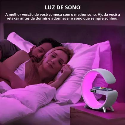 Imagem de Luz De Despertar LED Inteligente RGB, Luz Noturna, Alto-falante Bluetooth, Carregador Sem Fio De