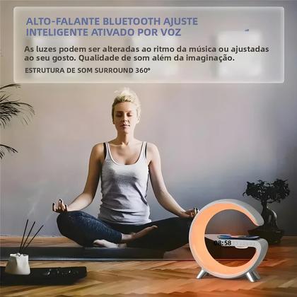 Imagem de Luz De Despertar LED Inteligente RGB, Luz Noturna, Alto-falante Bluetooth, Carregador Sem Fio De