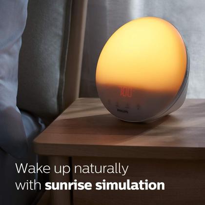 Luz de Despertar Philips SmartSleep HF3520/60 com Rádio FM - Rádio