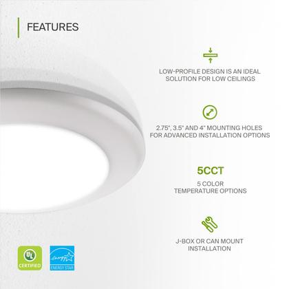 Imagem de Luz de disco LED ASD 6" 15W regulável 5CCT CRI90+