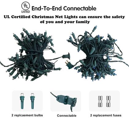 Imagem de Luz de Malla LED Azul para Navidad HISHINY 1.8x1.8m 144 LEDs