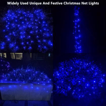 Imagem de Luz de Malla LED Azul para Navidad HISHINY 1.8x1.8m 144 LEDs