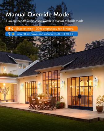 Imagem de Luz de parede externa VIANIS Motion Sensor de Alumínio Branco