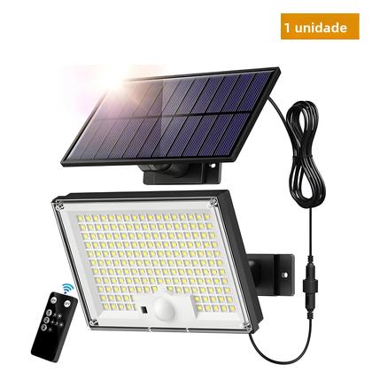 Imagem de Luz De Parede Solar À Prova d'Água Com Sensor De Movimento 234/172 LED Iluminação Externa 3 Modos