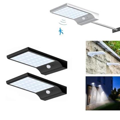 Imagem de Luz De Rua Solar Com Sensor PIR De 48LED Para Jardim, Garagem, Galpão, Quintal, Lâmpada LED Externa