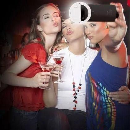 Imagem de Luz De Selfie Ring Light Anel Led Flash Celular Recarregável 