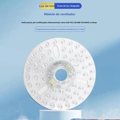 Imagem de Luz De Teto LED Redonda De 15W 18W 24W, Módulo Circular Substituível AC 110V 220V