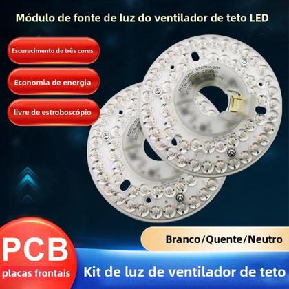 Imagem de Luz De Teto LED Redonda De 15W 18W 24W, Módulo Circular Substituível AC 110V 220V