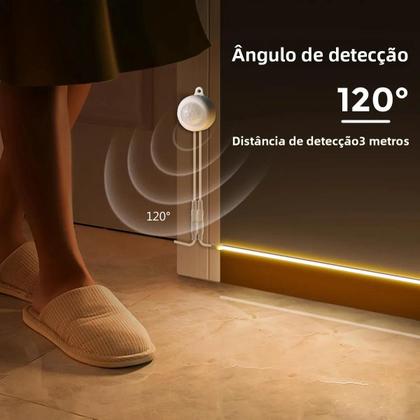 Imagem de Luz de Tira LED 12V Sem Fio com Sensor de Movimento - Ideal para Cozinha e Natal