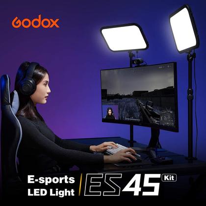 Imagem de Luz de vídeo LED Godox ES45 Key Light com suporte extensível