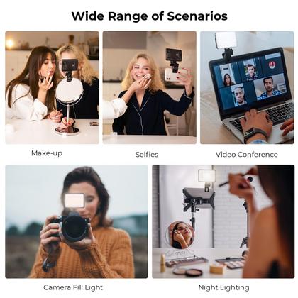 Imagem de Luz de vídeo LED K&F Concept Clip Fill com filtro de 4 cores 2000mAh
