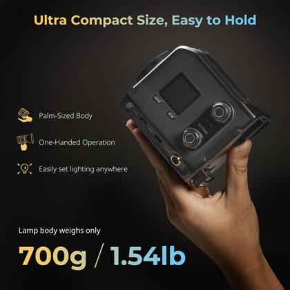 Imagem de Luz de vídeo SMALLRIG RC 100B COB bicolor 2700K-6500K com aplicativo