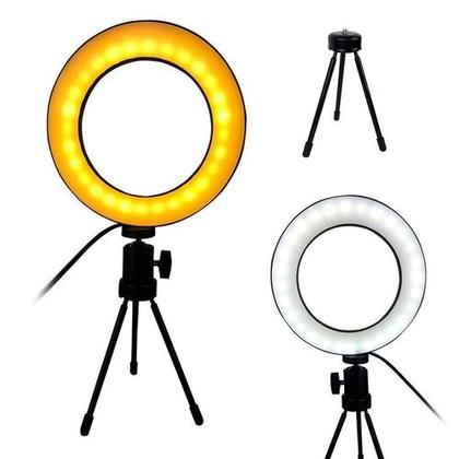 Imagem de Luz E Iluminador Ring Light 6 Polegadas Led Usb Led De Mesa