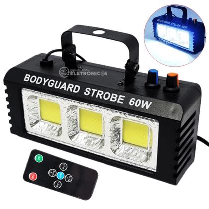 Imagem de Luz Flash Strobo Sensor Rítmico 60W Canhão Refletor Controle Remoto Efeito Flash P/ Festa - 1948813