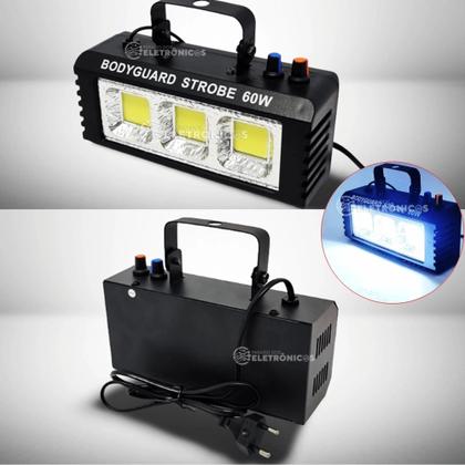 Imagem de Luz Flash Strobo Sensor Rítmico 60W Canhão Refletor Controle Remoto Efeito Flash P/ Festa - 1948813