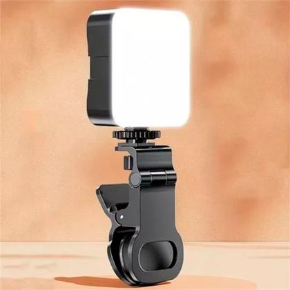 Imagem de Luz Led De Preenchimento Rgb Camera + Suporte Cel Notebook