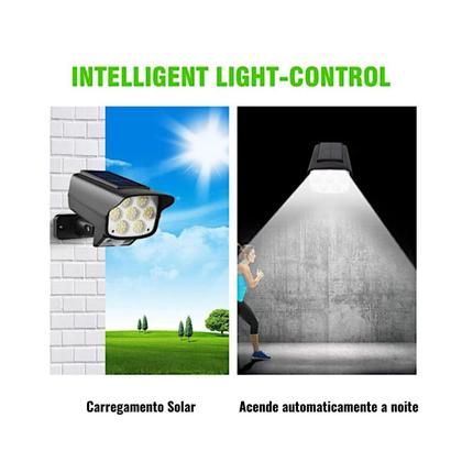 Imagem de Luz Led Luminária Solar Sensor De Presença Sem Fio Ajustável