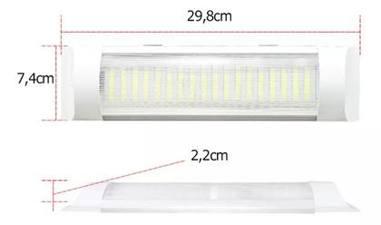 Imagem de Luz Led Para Cabine De Caminhão Luminária Cozinha 12v/24v