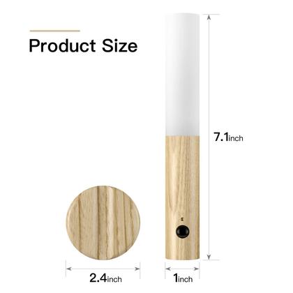 Imagem de Luz noturna com sensor de movimento Miebul Recarregável White Ash Wood