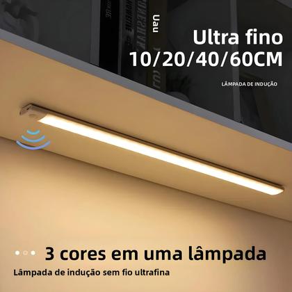 Imagem de Luz Noturna Com Sensor De Movimento Recarregável Por USB, Lâmpada LED Sem Fio Para Armário De
