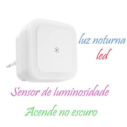 Imagem de Luz Noturna de Led para Quarto Bebe Sensor Luminosidade Tomada Buba