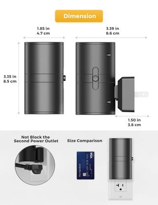 Imagem de Luz noturna L LOHAS LED que muda de cor com sensor de luz, pacote com 2
