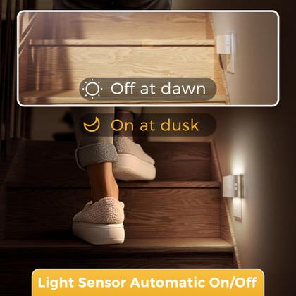 Imagem de Luz noturna L LOHAS LED regulável 5000K, sensor branco de 0,1 W