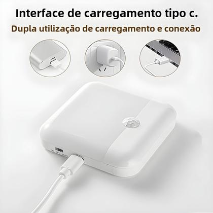 Imagem de Luz Noturna LED Com Sensor De Movimento USB Tipo-C Lâmpada Quadrada Para Quarto Cozinha Escada