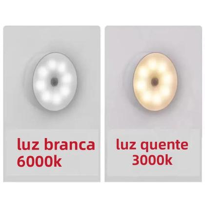 Imagem de Luz Noturna LED Inteligente Com Sensor De Carregamento USB 8 LEDs Indução Do Corpo Humano Lâmpada De