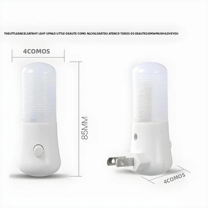 Imagem de Luz Noturna LED Para Quarto De Bebê, Plugue EU/US, Interruptor De Botão, Lâmpada De Tomada De