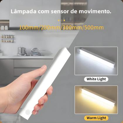 Imagem de Luz Noturna LED Recarregável Por USB Com Sensor De Movimento, Luz Indutiva Portátil Para Armário,