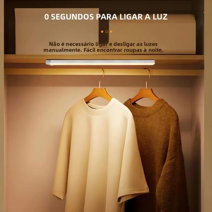 Imagem de Luz Noturna LED Recarregável Por USB Com Sensor De Movimento, Luz Indutiva Portátil Para Armário,