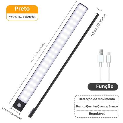 Imagem de Luz Noturna LED Sem Fio Recarregável Com Sensor Para Abaixo Do Armário 10-50CM Para Quarto E