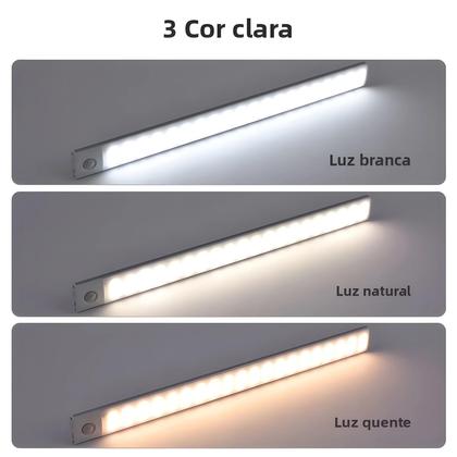Imagem de Luz Noturna LED Sem Fio Recarregável Com Sensor Para Abaixo Do Armário 10-50CM Para Quarto E
