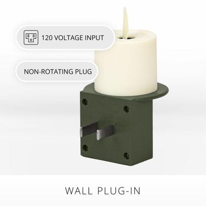Imagem de Luz noturna Luminara Flameless Candle Loden Green com sensor