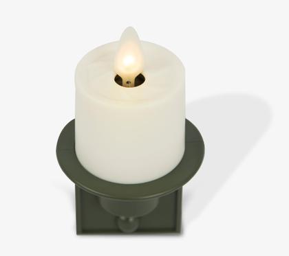 Imagem de Luz noturna Luminara Flameless Candle Loden Green com sensor