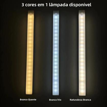 Imagem de Luz Noturna Recarregável Com Sensor De Movimento LED Sem Fio Para Armários De Cozinha, Guarda-roupas