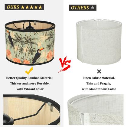 Imagem de Luz pendente Eoiips Bamboo Lâmpada suspensa de 4,5 m com interruptor